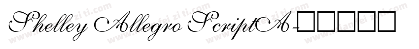 Shelley Allegro ScriptA字体转换
